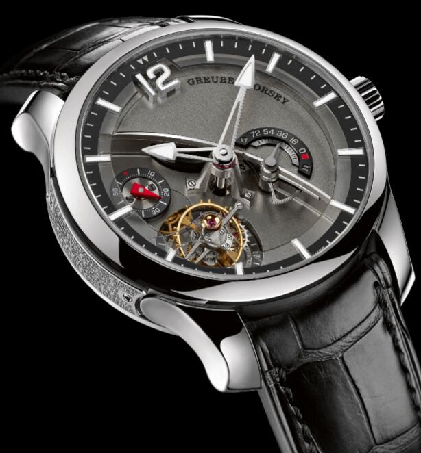 Greubel Forsey Tourbillon 24 Secondes Contemporain White gold Grey Replica Watch